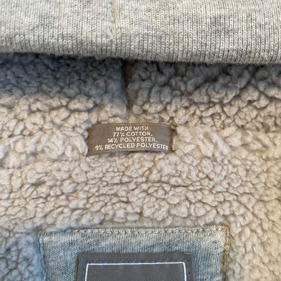 GAP Men's Sherpa Hoodie Sweatshirt - Large Tall - Picture 4 of 6